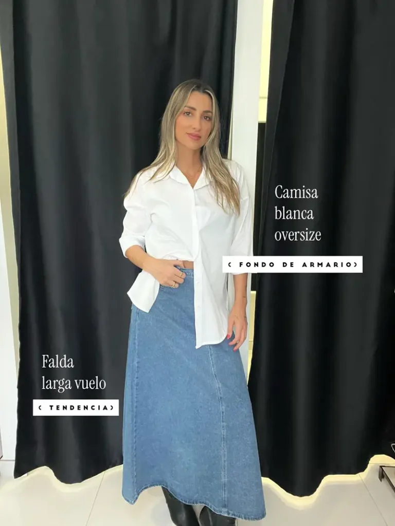 tendencia-atemporal-falda-camisa