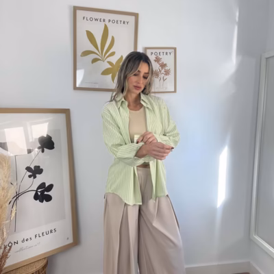 camisa-oversize-rayas-verde