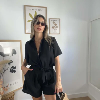 Camisa bermuda mara negro 2