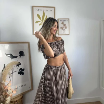 Falda matilda marron top