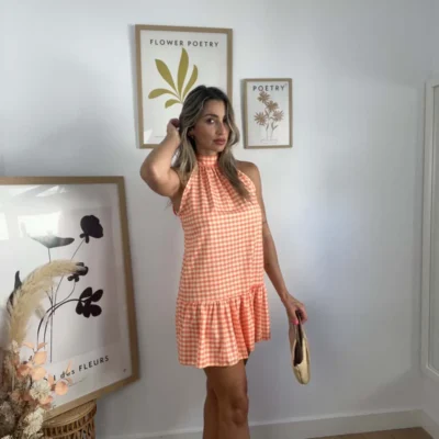 Vestido julieta naranja