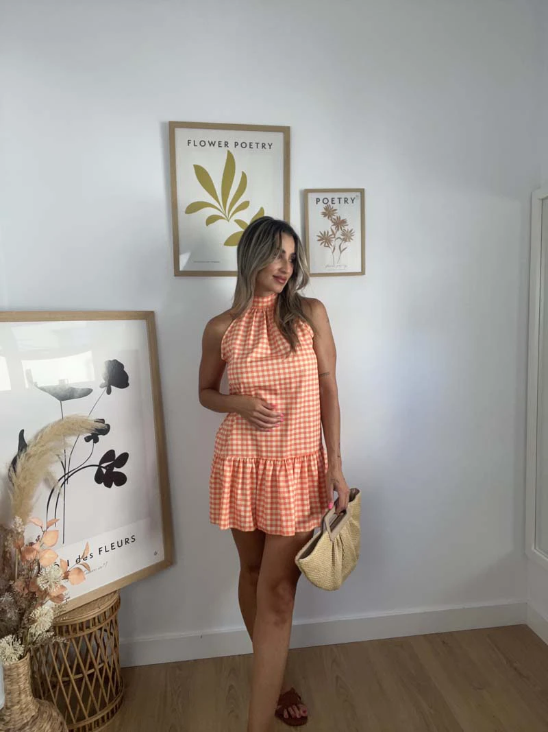 Vestido julieta naranja pp