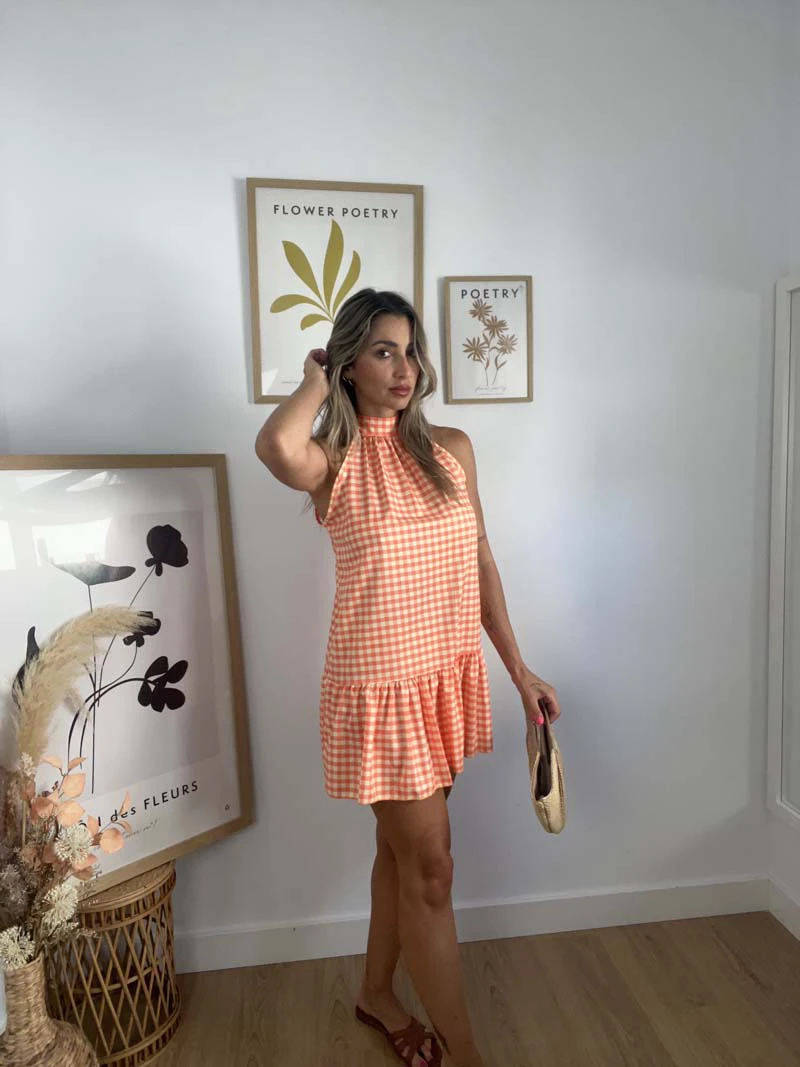 Vestido julieta naranja
