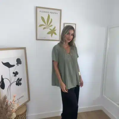 Blusa bohemia verde 2