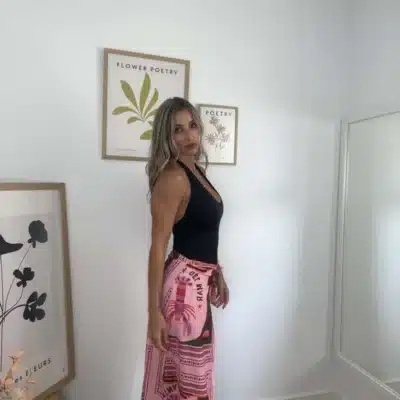 Falda pareo rosa 3