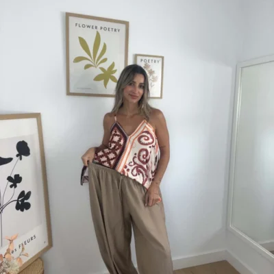 Pantalon vera camel cintura 1