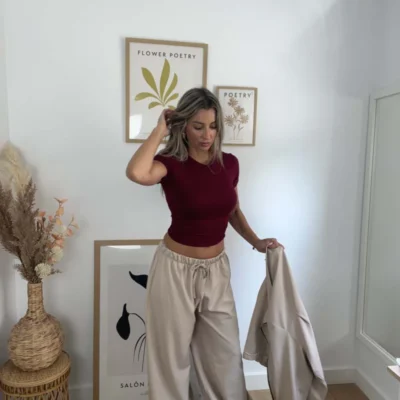 Camiseta crop